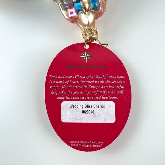 Christopher Radko Wedding Chariot Ornament - Picture 8 of 10
